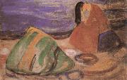 Edvard Munch Teary girl painting